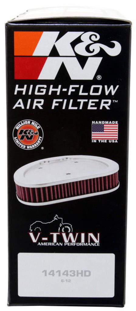 K&N Replacement Air Filter 1.625in H x 7.5in L for Harley-Davidson