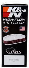 Load image into Gallery viewer, K&amp;N Replacement Air Filter 7.125in L x 5.688in W x 1.625in H for Harley-Davidson