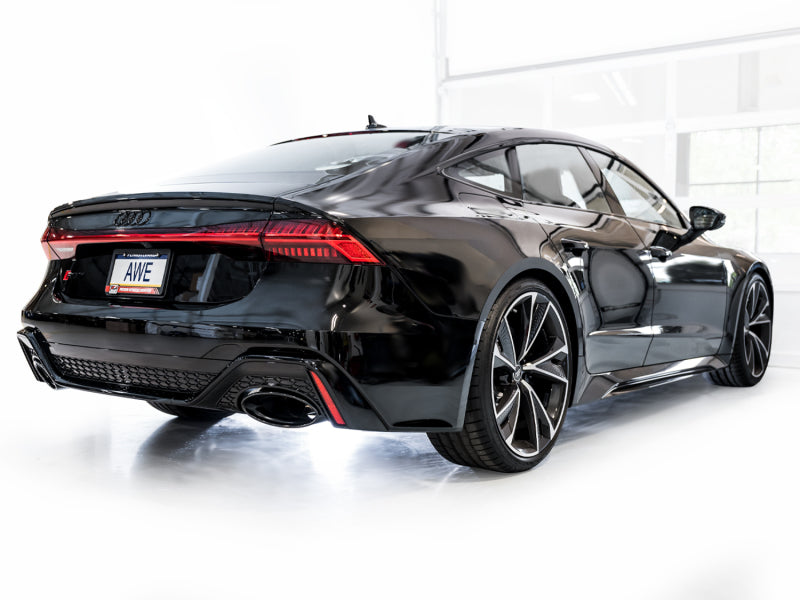 AWE Tuning 21-23 Audi C8 RS6/RS7 SwitchPath Cat-Back Exhaust - Diamond Black Tips