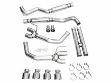 Load image into Gallery viewer, AWE 2024 Ford Mustang GT Fastback S650 RWD Track Edition Cat-Back Exhaust w/ Quad Chrome Silver Tips