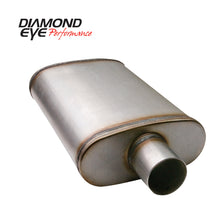 Load image into Gallery viewer, Diamond Eye Muffler 3-1/2in DL IN/DL OUT 22in BODY 28in OVERALL OVAL
