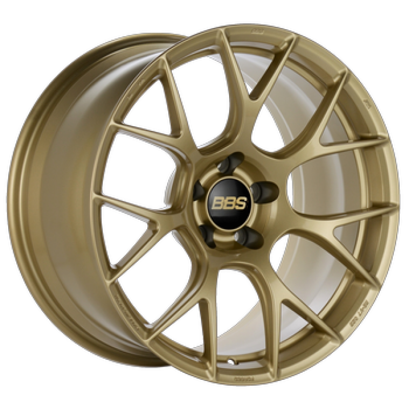 BBS RE-V7 20x9.5 5x112 ET15 Gloss Gold Wheel 82mm PFS/Clip Required