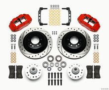 Load image into Gallery viewer, Wilwood Narrow Superlite 6R Front Hub &amp; 1PC Rtr Kit 12.88in Drilled -Red 74-80 Pinto/Mustang II