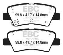 Load image into Gallery viewer, EBC 15+ Hyundai Sonata 1.6 Turbo (Elec Park Brake) Ultimax2 Rear Brake Pads