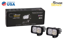 Load image into Gallery viewer, Diode Dynamics Stage Series 2 In LED Pod Sport - White Spot Standard ABL (Pair)
