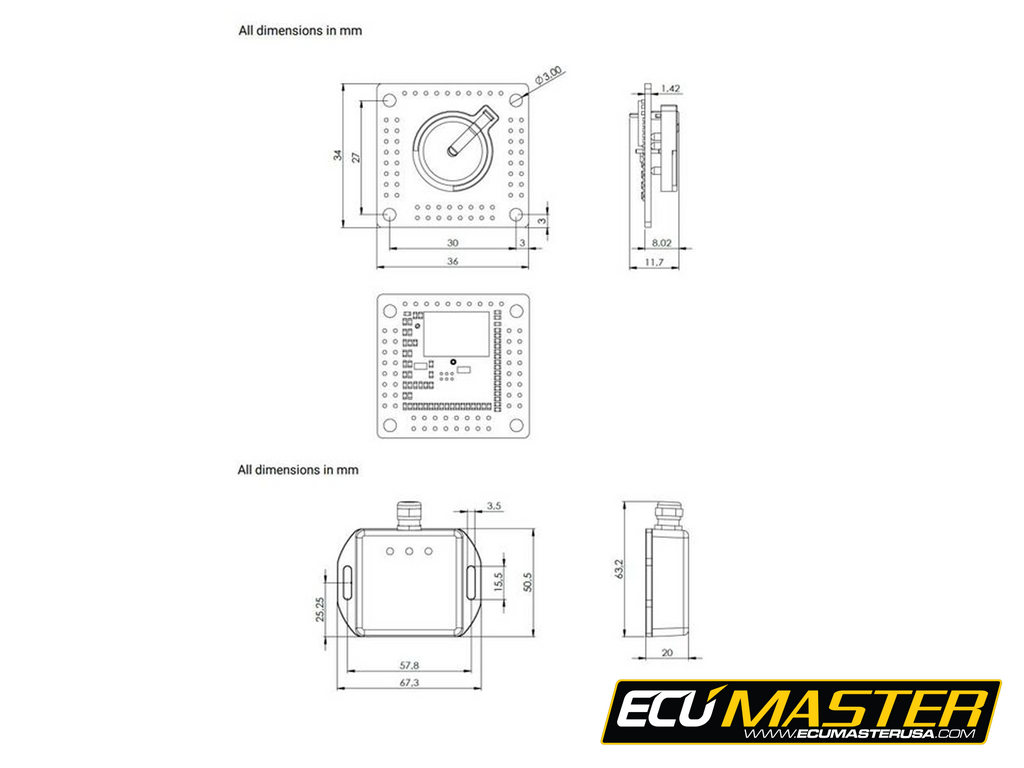 ECUMaster Wireless Racing Panel Kit