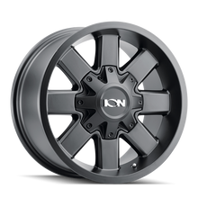Load image into Gallery viewer, ION 141 17x9 / 8x165.1 BP / 18mm Offset / 125.2mm Hub Satin Black Wheel