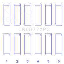 Load image into Gallery viewer, King Engine Bearings BMW S54B32 3.2L Coated Performance Rod Bearing Set of 6 (Size STDX)