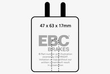 Load image into Gallery viewer, EBC 59-65 Aston Martin DB4 3.7 Vantage Redstuff Front Brake Pads