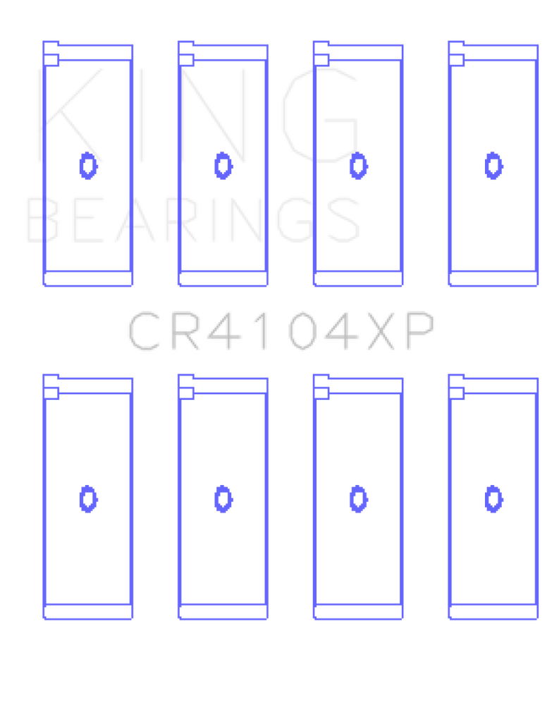 King Engine Bearings Audi/VW 83-03 1.6L/1.8L/2.0L Performance Rod Bearing Set - Size +0.25mm