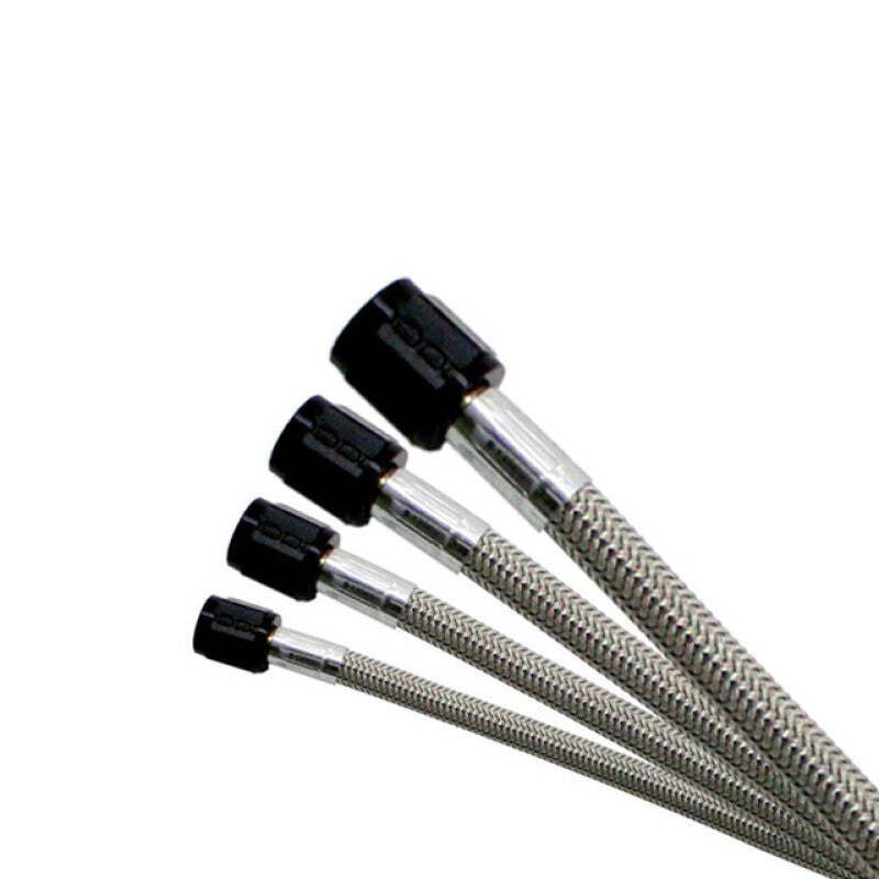 Nitrous Express -4AN SS Braided SHO Hose 12.5in - Black