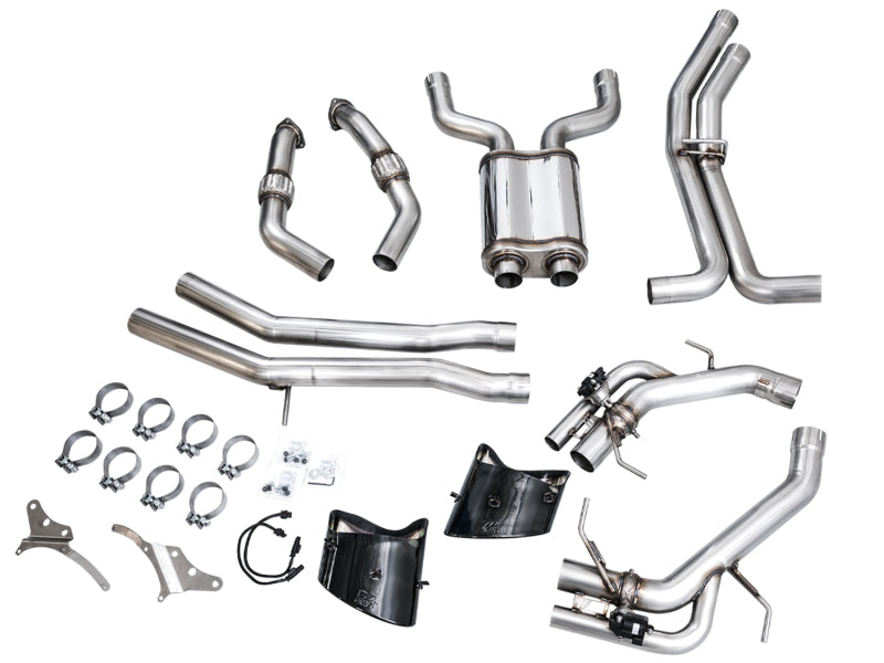 AWE Tuning 21-23 Audi C8 RS6/RS7 SwitchPath Cat-Back Exhaust - Diamond Black Tips