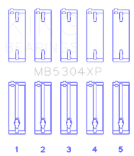 Load image into Gallery viewer, King Engine Bearings Mazda B6/B6-T/ZM/B3/B5 Main Bearing Set - Size STDX
