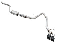 Load image into Gallery viewer, AWE Tuning Exhaust for 4th Gen Toyota Tacoma Dual Diamond Black Tips
