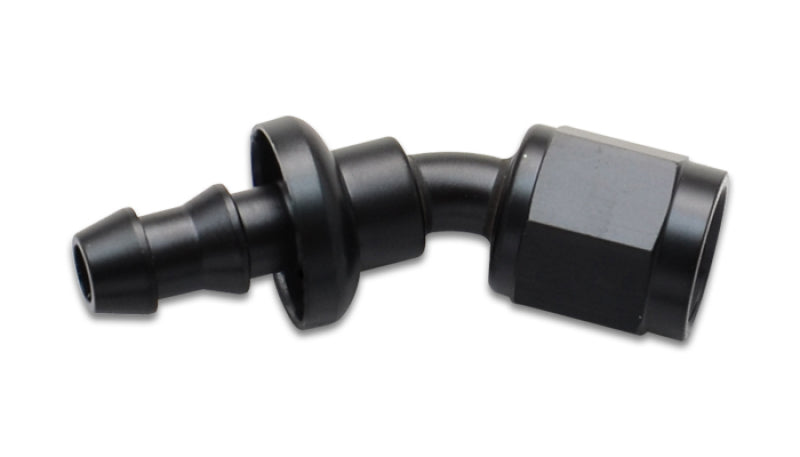 Vibrant Push-On 30 Degree Hose End Elbow Fitting Size -4AN