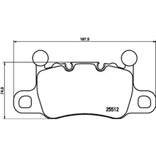 Load image into Gallery viewer, Brembo 20-21 Porsche 911/Panamera/Cayman/718 Cayman/718 Spyder Rear Low-Met Brake Pad