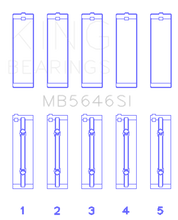 Load image into Gallery viewer, King Engine Bearings Toyota 1AZFE / 2 AZFE (Size +0.25mm) Crankshaft Main Bearing Set