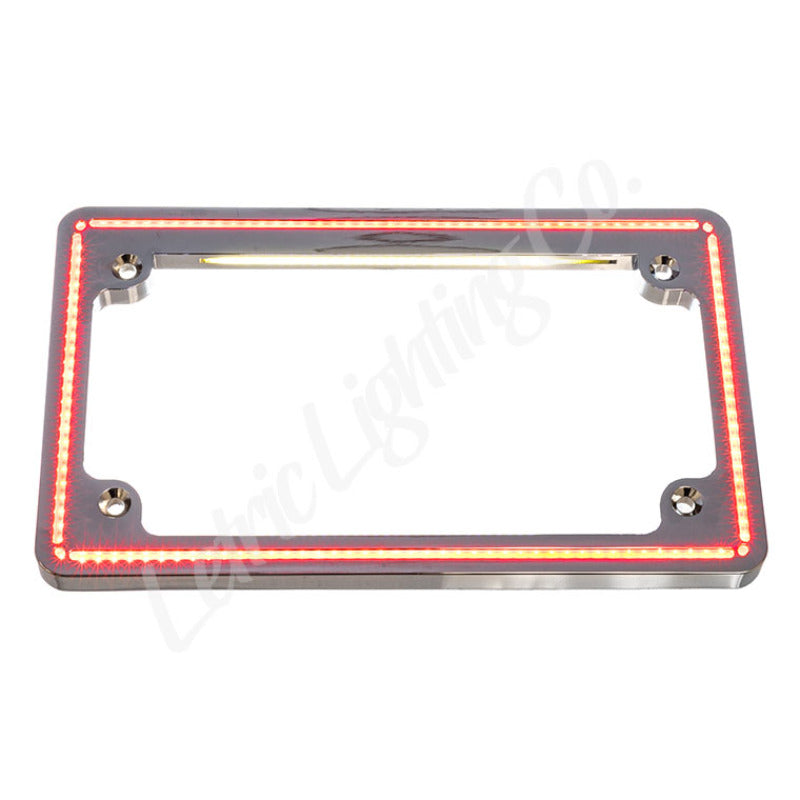 Letric Lighting Perfect Plate Light License Plate Frame Chrome