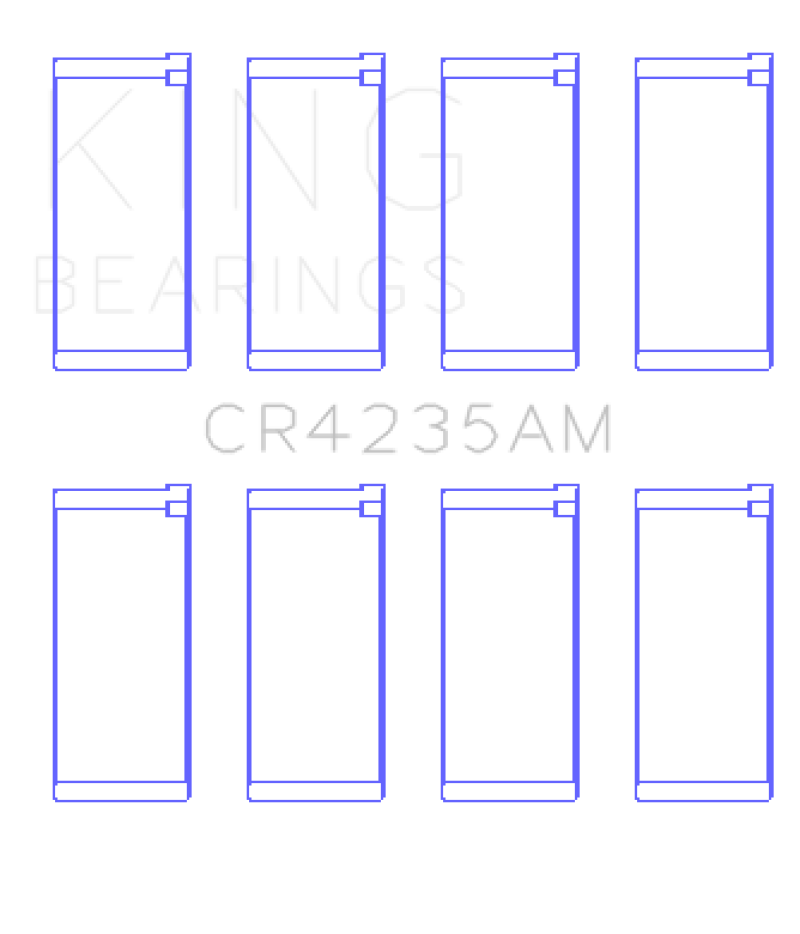 King Engine Bearings Hyundai 2.0L G4GC (Size +0.25mm) Con Rod Bearing Set