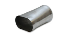 Load image into Gallery viewer, Vibrant 4in oval (Nominal) x 4in Round Transition adapter T304 SS 6in long