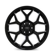 Load image into Gallery viewer, Mayhem Vanquish 8119 20X9.5 / 5x127/5x139.7 / 0mm Offset / 78.1mm Hub - Gloss Black Milled