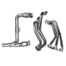 Load image into Gallery viewer, BBK 07-11 Jeep 3.8 V6 Long Tube Exhaust Headers And Y Pipe And Converters - 1-5/8 Ti Ceramic
