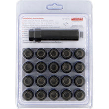 Load image into Gallery viewer, Raceline Spline Lug Nut Kit with Spline Key 12 x 1.5 - 20 Pack - Black