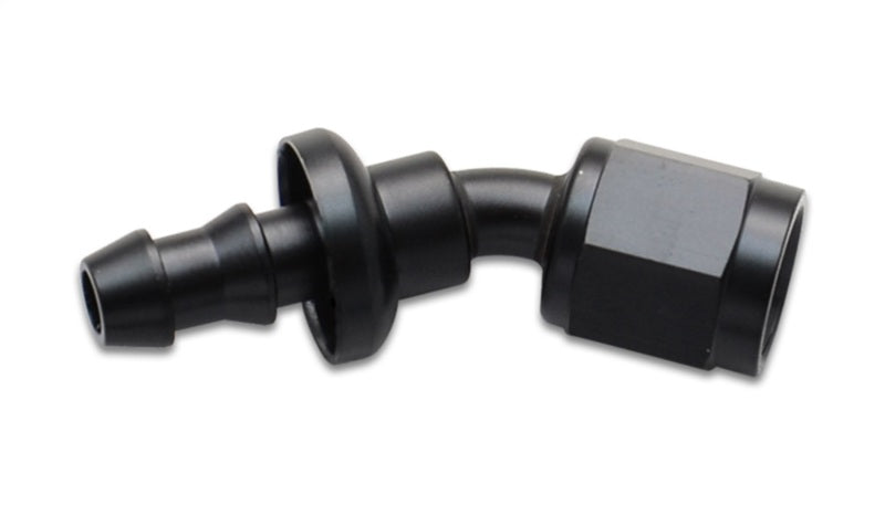 Vibrant Push-On 30 Degree Hose End Elbow Fitting Size -4AN