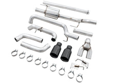 Load image into Gallery viewer, AWE Tuning 0FG 21+ Ford F150 Dual Split Rear Cat-Back Exhaust- 5in Diamond Black Tips