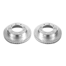 Load image into Gallery viewer, Power Stop 08-14 Ford E-150 Rear Evolution Drilled &amp; Slotted Rotors - Pair
