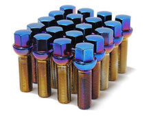 Load image into Gallery viewer, Wheel Mate Mevius Lug Bolt Set of 20 - Black 12x1.50 50mm Cone 60 DEG TAP