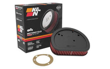 Load image into Gallery viewer, K&amp;N Replacement Air Filter 7.125in L x 5.688in W x 1.625in H for Harley-Davidson