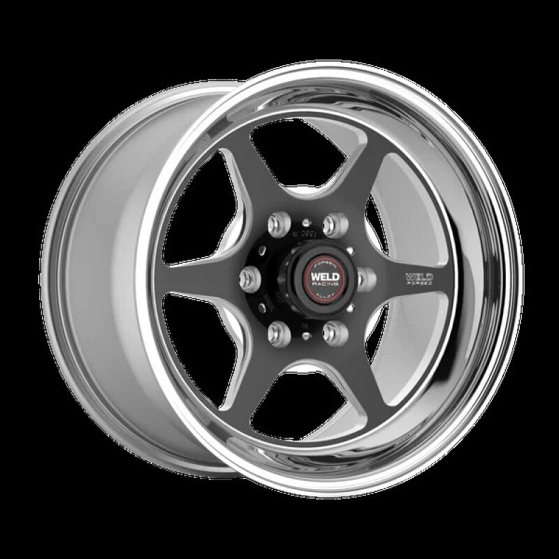 Weld S79 HD S79 17x9.5in / 6x139.7 BP / 5.7in BS Black Center - Polished Shell Wheel