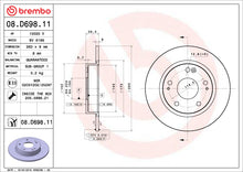 Load image into Gallery viewer, Brembo OE 16-24 Honda Civic/19-22 Insight UV Coated Brake Disc - Rear