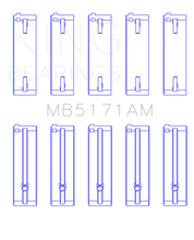 Load image into Gallery viewer, King Engine Bearings Mazda FS-DE L4/FP L4/FS L4  DOHC 16 Valve Main Bearing Set - Size STD