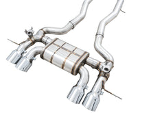 Load image into Gallery viewer, AWE Tuning SwitchPath Cat-Back Exhaust for BMW G8X M3/M4 - Chrome Silver Tips