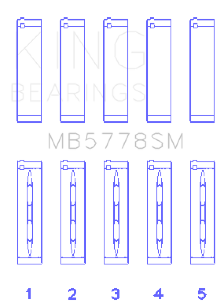 King Engine Bearings Audi/VW 1.8/2.0 TSI/TFSI Main Bearing Set - Size STD