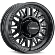 Load image into Gallery viewer, Raceline 451B Ryno TR Trailer 16x6in / 8X6.5 BP / 0mm Offset / 4.9mm Bore - Satin Black