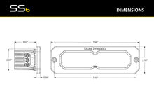 Load image into Gallery viewer, Diode Dynamics SS6 Max Yellow Combo Flush ABL (single) 3000K