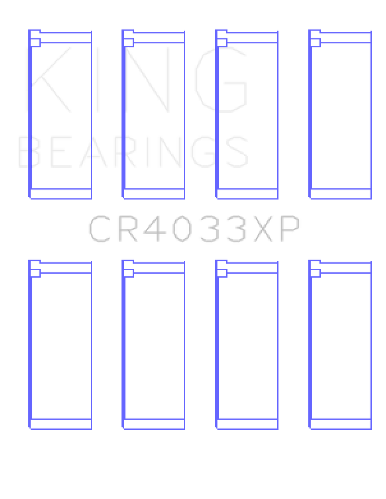 King Engine Bearings Honda F20C/F22C / 97-01 H22A4 (Size .025) Rod Bearing Set