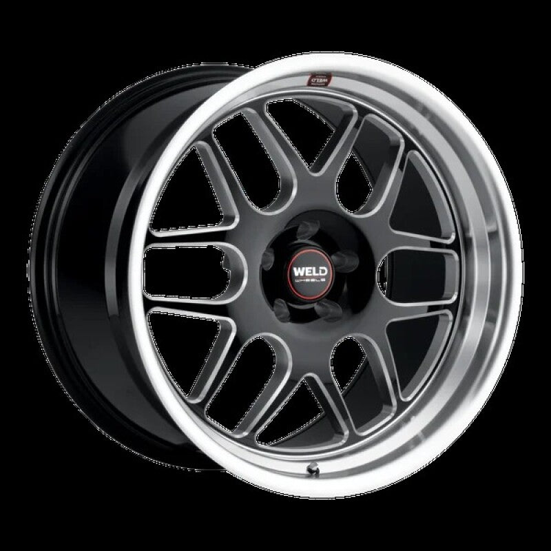 Weld Solana 22x10.5 / 5x127 BP / ET13 / 78.1mm Bore - Gloss Black MIL DIA Wheel