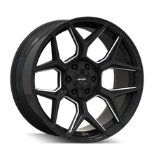Load image into Gallery viewer, Mayhem Vanquish 8119 20X9.5 / 5x127/5x139.7 / 0mm Offset / 78.1mm Hub - Gloss Black Milled