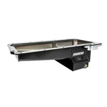Load image into Gallery viewer, Moroso GM LS Swap (w/Rear Sump/Spin-On Filter Adapter) Wet Sump 7qt 6in Angled Steel Oil Pan - Black
