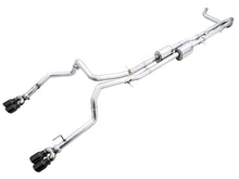 Load image into Gallery viewer, AWE Tuning 4th Gen GM 1500 6.2L 0FG Cat-Back Split Rear Exit (w/ Bumper Cutouts) - Quad Diamond Tips