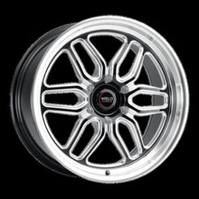 Load image into Gallery viewer, Weld Racing 17x5 Laguna 6 Drag 6x139.7 ET25 BS 2.00 Gloss BLK MIL DIA 106.1