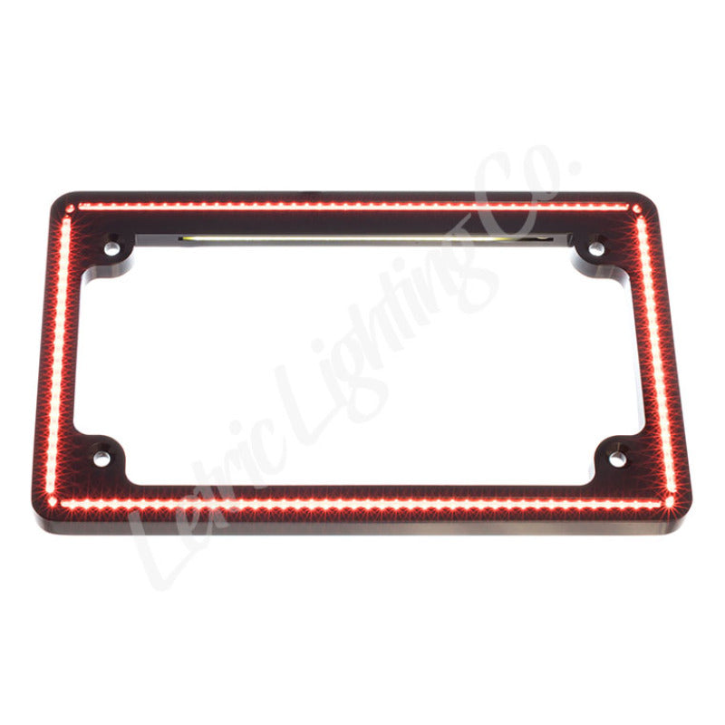 Letric Lighting Perfect Plate Light License Plate Frame Black